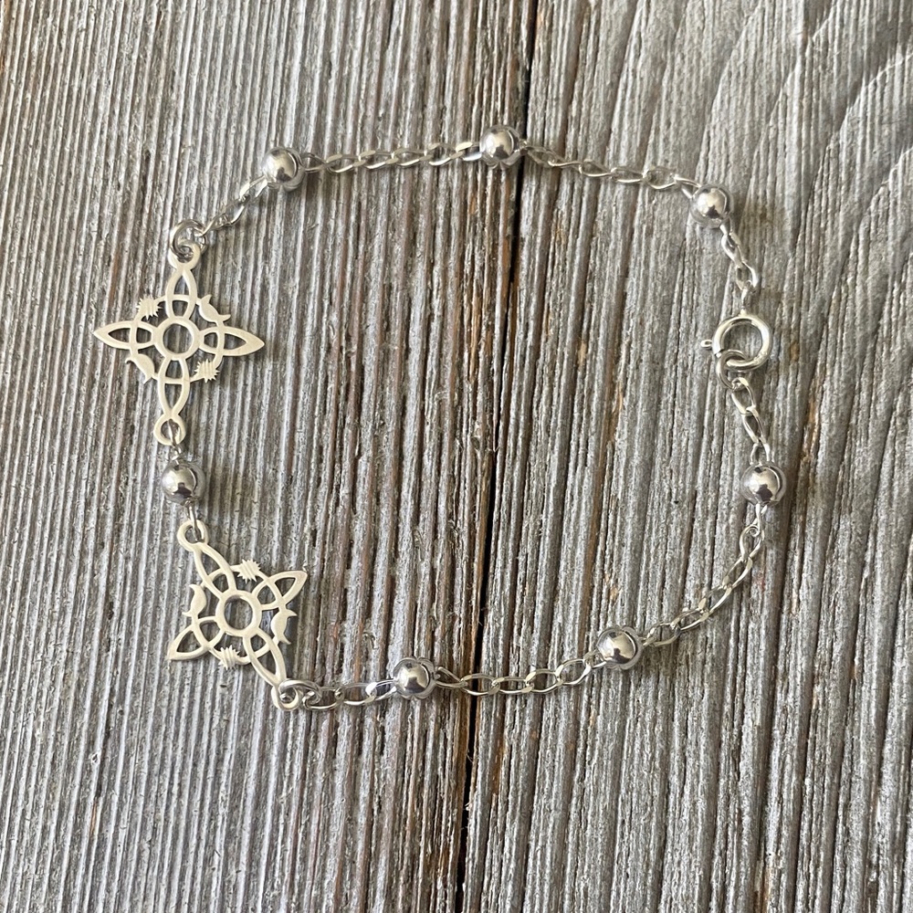 925 Sterling Silver Witch Know Celtic Bracelet Women’s